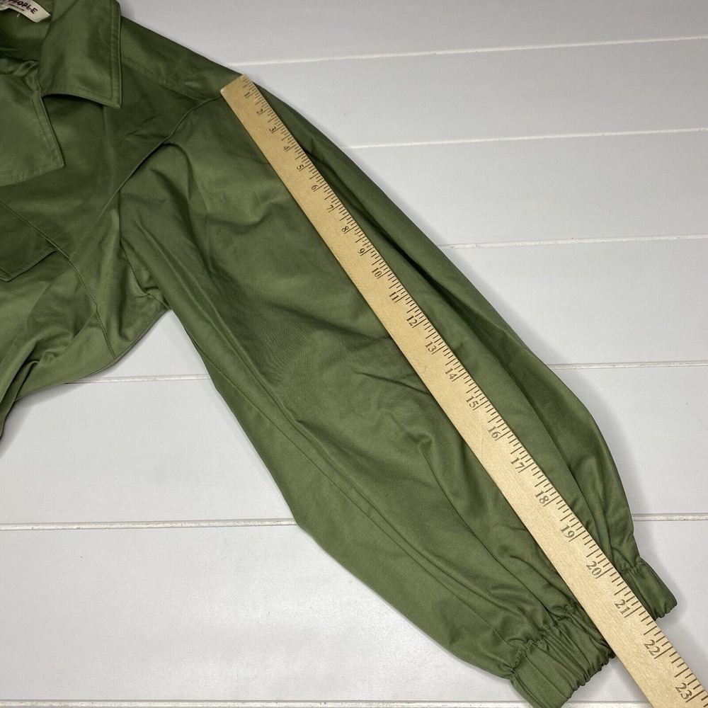 Free People Women's Looking Glass Trench Coat  Green Size S‎ - Picture 15 of 16